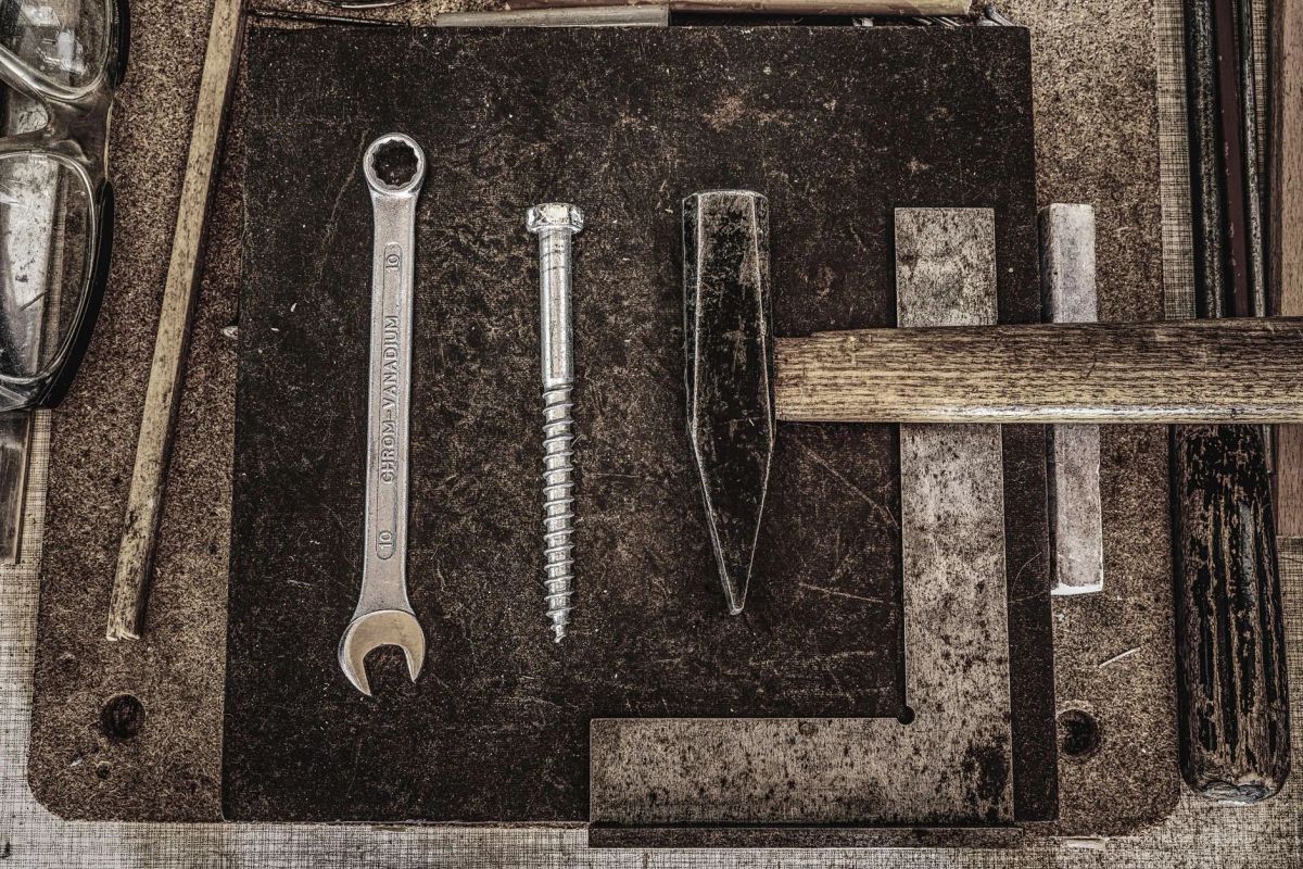 Handyman assembling furniture in a Reading Town Centre flat